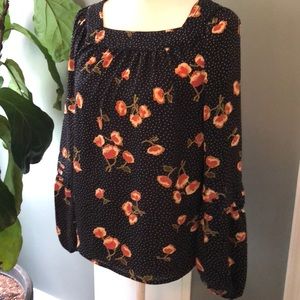 Lauren Conrad square neck blouse